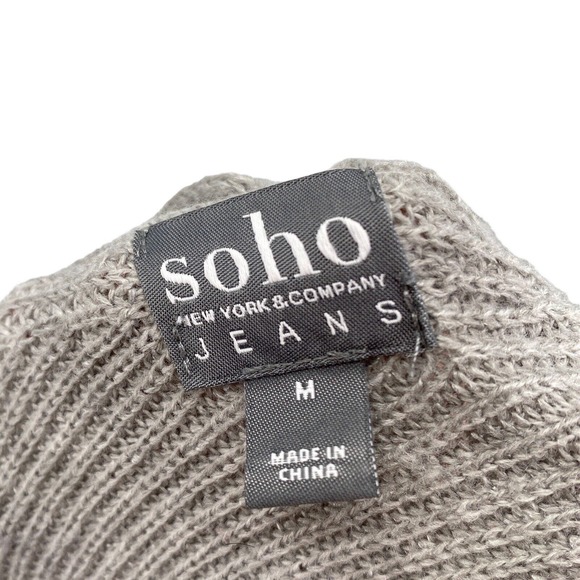 Soho Jeans Closed Cardigan Grey Women’s Size Medium - Picture 5 of 9